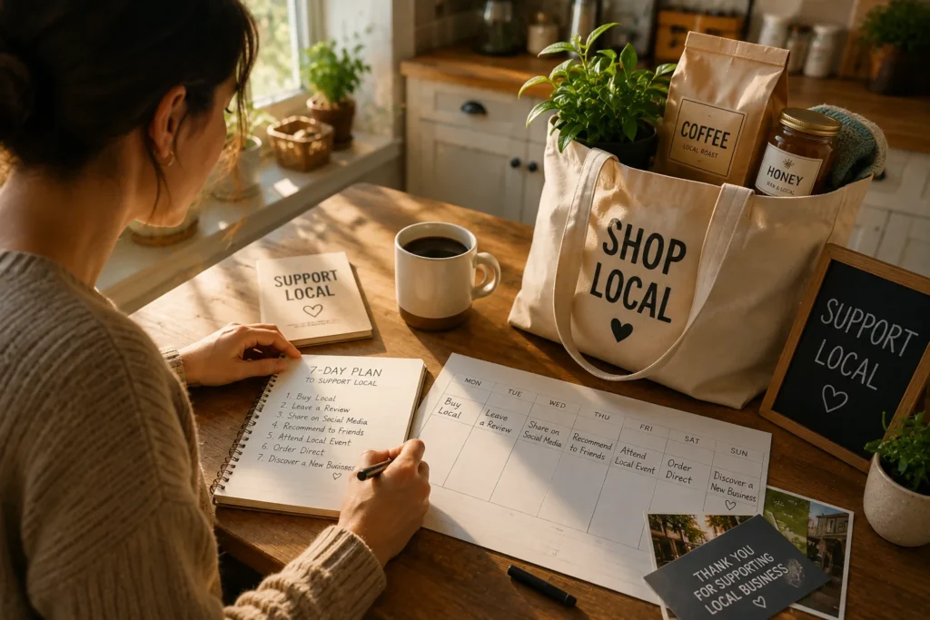 best ways to support local businesses without spending money