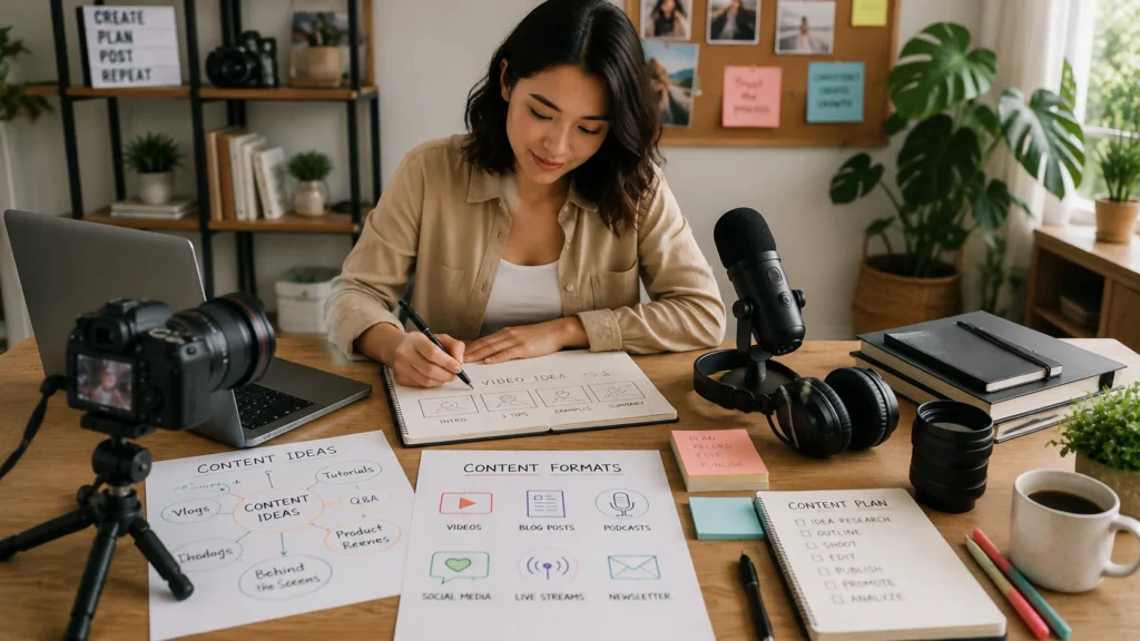 what types of content do digital creators make